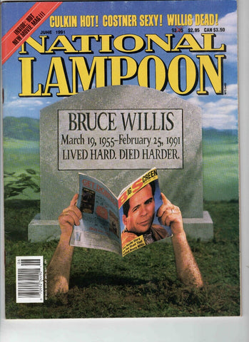 VINTAGE June 1991 National Lampoon Magazine Bruce Willis