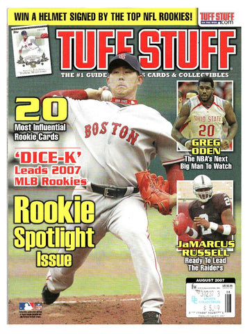 VINTAGE Aug 2007 Tuff Stuff Magazine Daisuke Matsuzaka Red Sox