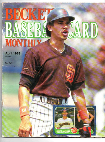 Apr 1988 Beckett Baseball Magazine #37 Benito Santiago Padres