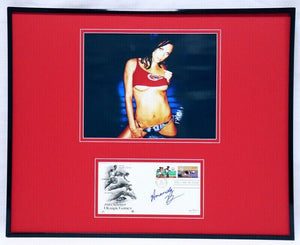 Amanda Beard Signed Framed 16x20 Bikini Photo Display JSA