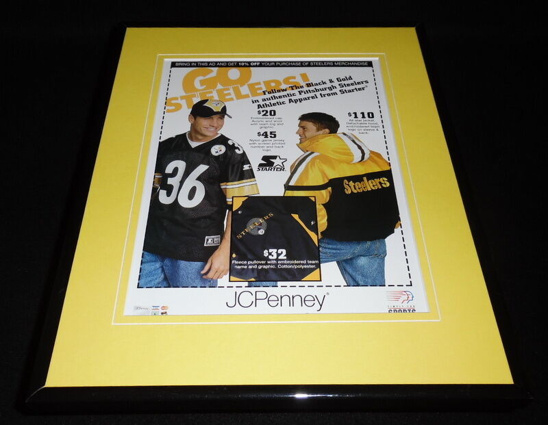 1998 JC Penney's / Pittsburgh Steelers  Framed 11x14 ORIGINAL Advertisement