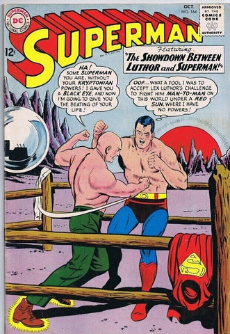 Superman #164 ORIGINAL Vintage 1963 DC Comics Lex Luthor Showdown