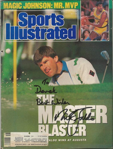 Nick Faldo Signed April 17 1989 Sports Illustrated Full Magazine Masters B