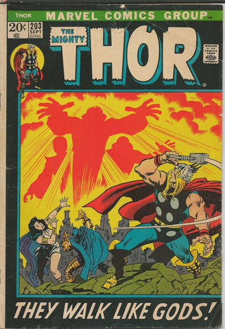 Thor #203 ORIGINAL Vintage 1972 Marvel Comics 