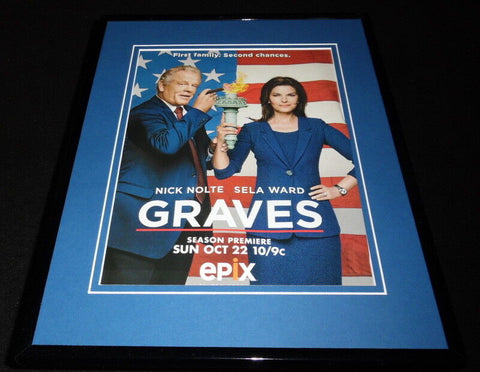 Graves 2017 Epix Framed 11x14 ORIGINAL Advertisement Nick Nolte Sela Ward