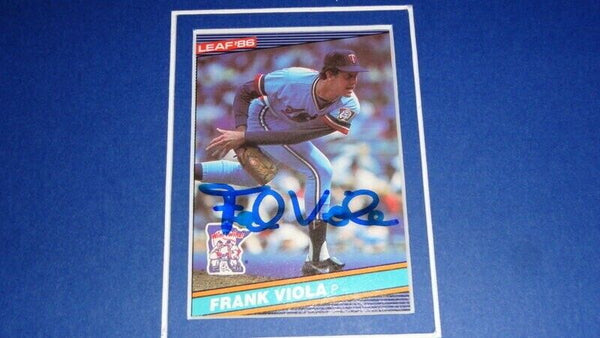 Frank Viola Signed Framed 11x17 Photo Display Mets Twins