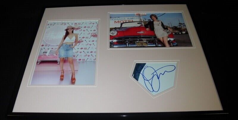 Victoria Justice Signed Framed 16x20 Photo Display Victorious Eye Candy Zoey 101