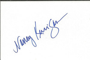 Nancy Kerrigan Signed 3x5 Index Card Olympic Skater