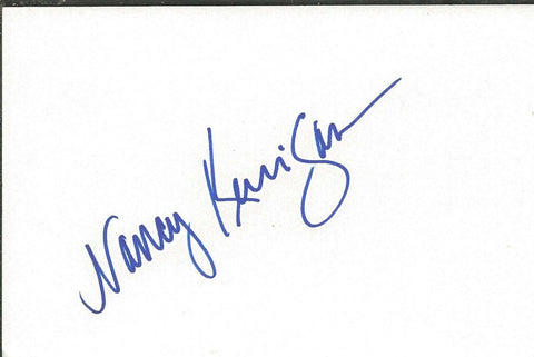 Nancy Kerrigan Signed 3x5 Index Card Olympic Skater