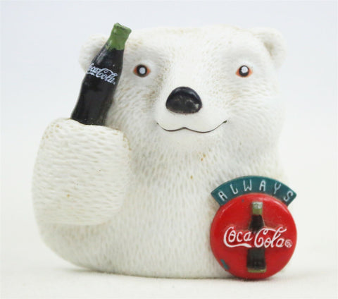 VINTAGE 1995 Coca Cola Polar Bear Refrigerator Magnet