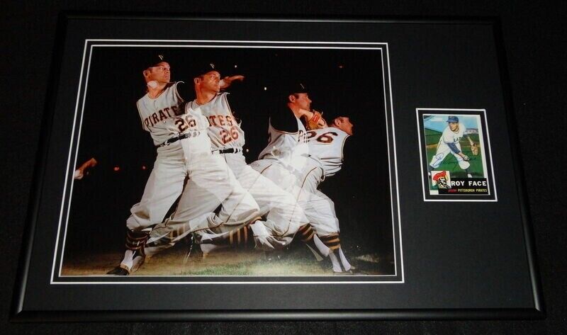 Elroy Roy Face Signed Framed 12x18 Photo Display Pittsburgh Pirates