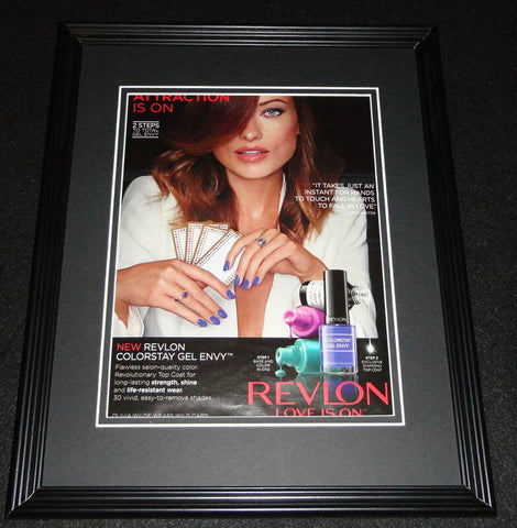 Olivia Wilde 2015 Revlon Framed 11x14 ORIGINAL Advertisement