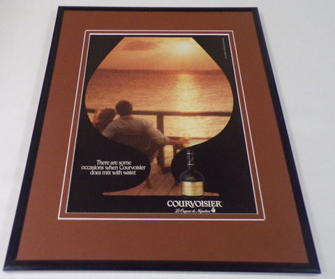 1991 Courvoisier Cognac 11x14 Framed ORIGINAL Vintage Advertisement B