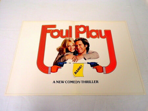 ORIGINAL Vintage 1978 Foul Play 12x18 Industry Ad Poster Chevy Chase Goldie Hawn