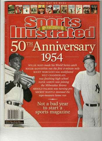 2004 Sports Illustrated Magazine 50th Anniversary Issue Mickey Mantle W Mays