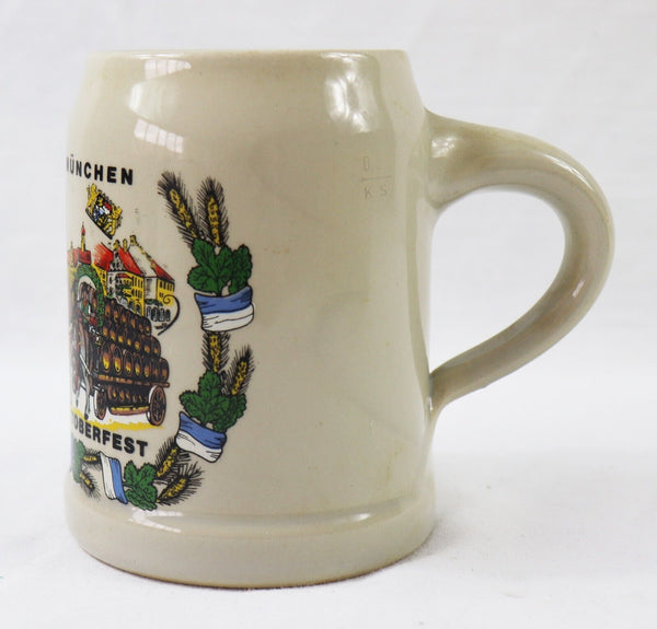 VINTAGE Gruss Aus Munchen Oktoberfest Heavy Beer Stein