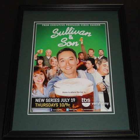 Sullivan & Son 2012 Framed 11x14 ORIGINAL Vintage Advertisement Steve Byrne