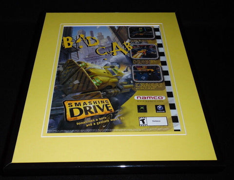 Smashing Drive 2002 XBox Gamecube  Framed ORIGINAL Vintage Advertisement 