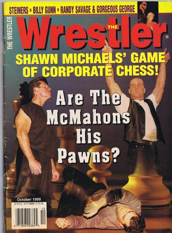 ORIGINAL Vintage October 1999 The Wrestler Magazine Shawn Michaels McMahons