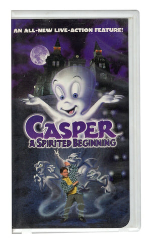 Casper A Spirited Beginning VINTAGE VHS Cassette in Clamshell Case