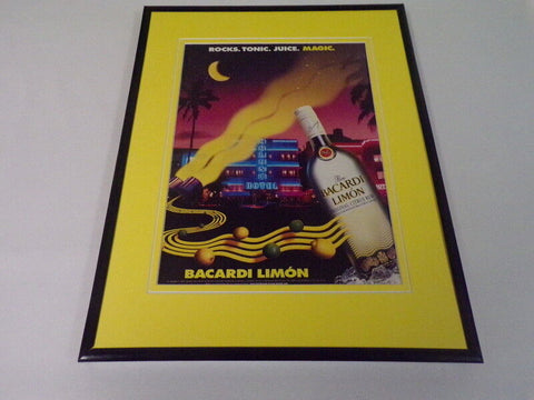 1999 Bacardi Limon Rum Framed 11x14 ORIGINAL Advertisement