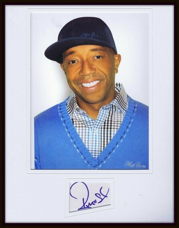 Russell Simmons Signed Framed 11x14 Photo Display AW Def Jam Phat Farm