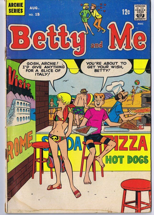 Betty and Me #15 1968 Vintage GGA Good Girl Art Swimsuit Cover Archie