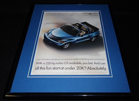 2004 Chrysler PT Cruiser Framed 11x14 ORIGINAL Vintage Advertisement