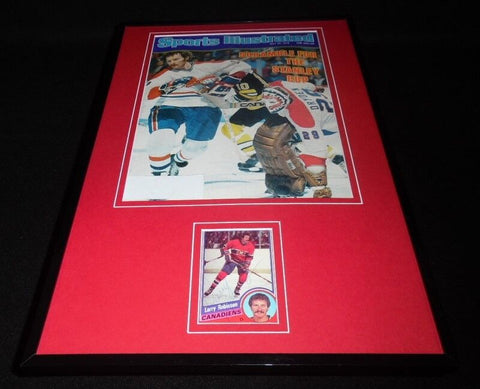 Larry Robinson Signed Framed 1978 Sports Illustrated Magazine Display Montreal