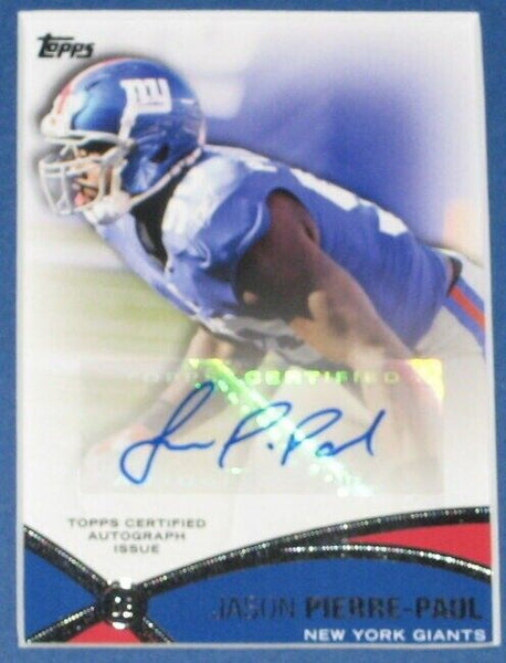 Jason Pierre Paul Signed Framed Rookie Card & Photo Display TOPPS Giants JPP