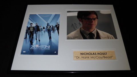 Nicholas Hoult Signed Framed 16x20 Photo Set AW X Men First Class Beast