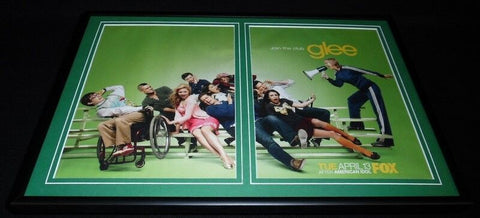 Glee 2010 Fox Framed 12x18 ORIGINAL Vintage Advertising Display Cory Monteith