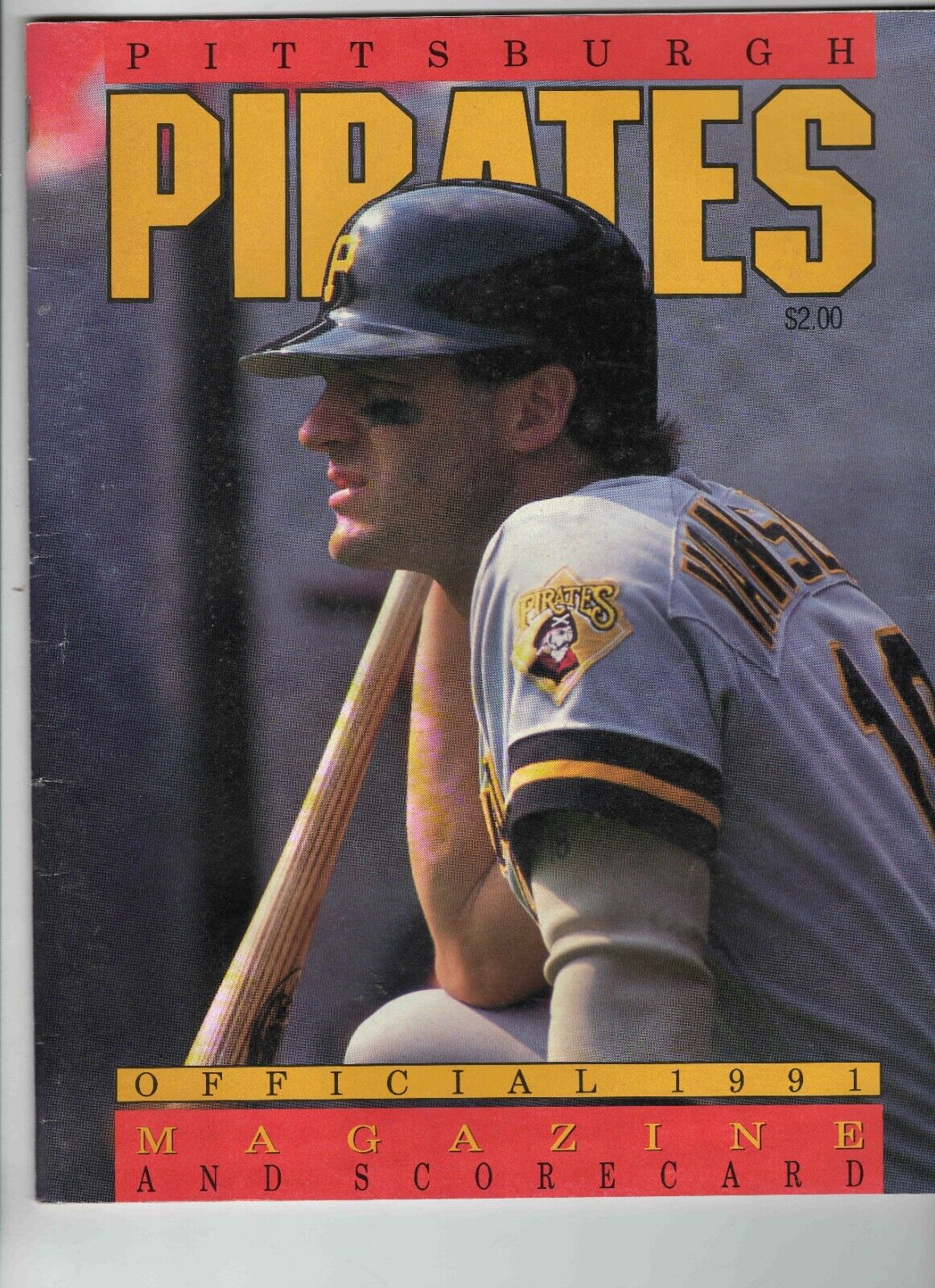 1991 Chicago Cubs @ Pittsburgh Pirates Program Scored