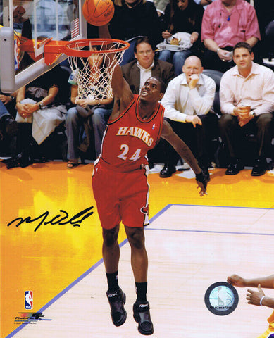 Marvin Williams Signed Vintage 8x10 Photo Hawks UNC North Carolina