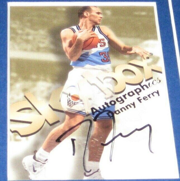 Danny Ferry Signed Framed 11x17 Photo Display AUTOGRAPHICS Duke Cutting Net