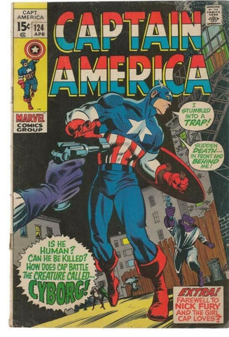 Captain America #126 ORIGINAL Vintage 1970 Marvel Comics 