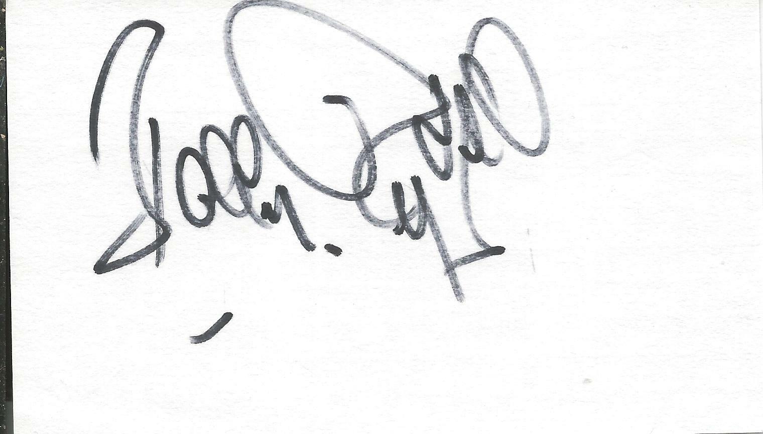 Bobby Rydell Signed 3x5 Index Card  