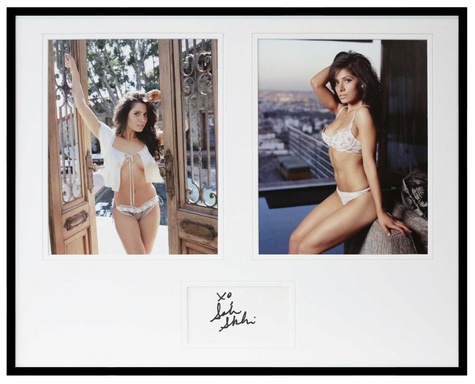 Sarah Shahi Signed Framed 16x20 Photo Set Fairly Legal The L Word Nancy Drew