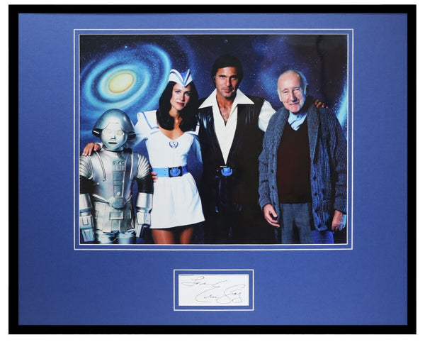 Erin Gray Signed Framed 16x20 Photo Display Buck Rogers w/ cast