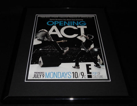 Opening Act 2012 E! Framed ORIGINAL 11x14 Vintage Advertisement 