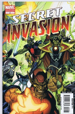 Secret Invasion #2 2nd Print ORIGINAL Vintage 2008 Marvel Comics