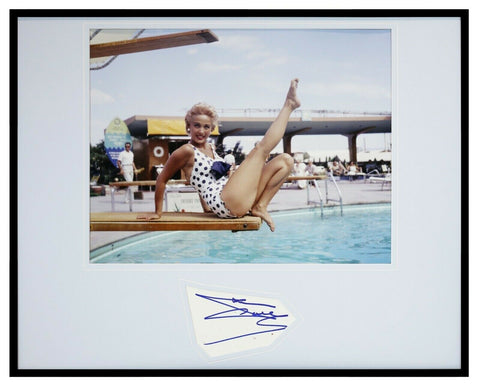 Jane Powell Signed Framed 16x20 Swimsuit Photo Display JSA 