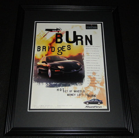 1998 Pontiac Sunfire Sedan 11x14 Framed ORIGINAL Vintage Advertisement 