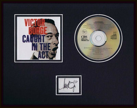 Victor Borge Signed Framed 11x14 Caught in the Act CD Display