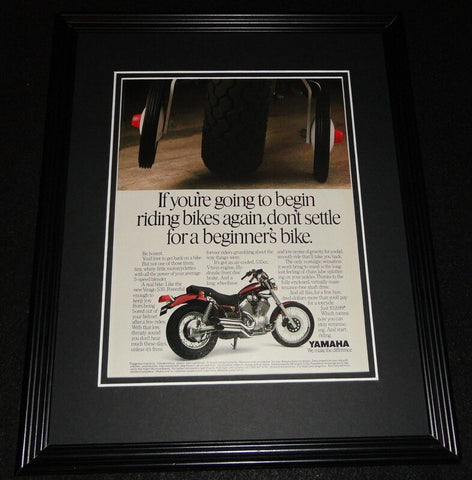 1987 Yamaha Virago 535 Motorcycle 11x14 Framed ORIGINAL Vintage Advertisement 