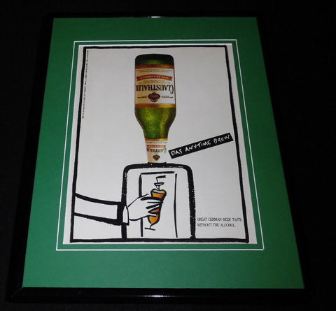 1996 Clausthauler German Beer 11x14 Framed ORIGINAL Advertisement