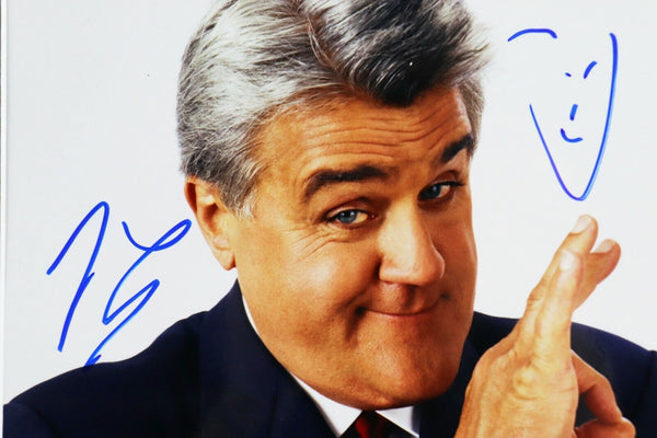 Jay Leno Signed Framed 16x20 Sketch & Photo Set The Tonight Show