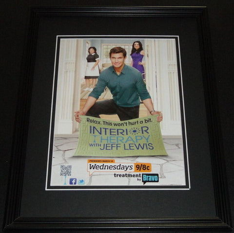 Interior Therapy with Jeff Lewis Framed 11x14 ORIGINAL Vintage Advertisement