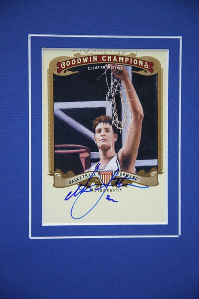 Christian Laettner Signed Framed 16x20 Photo Display UDA Duke