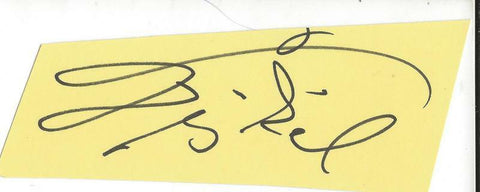 Theo Bikel Signed Index Card Star Trek Sergey Rozhenko 